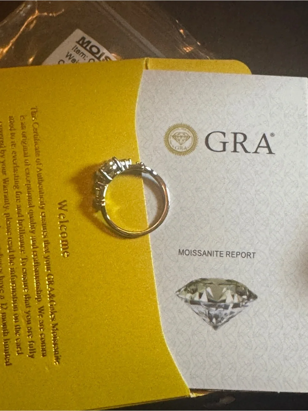 1.0 ct Moissanite Silver Ring